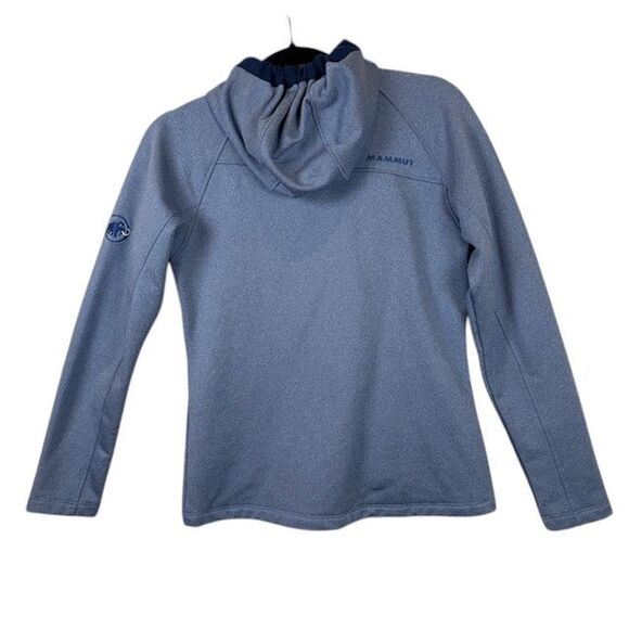 Mammut Runbold ML Hooded Jacket Midweight Performance Fleece Blue Men's Small - Picture 4 of 13